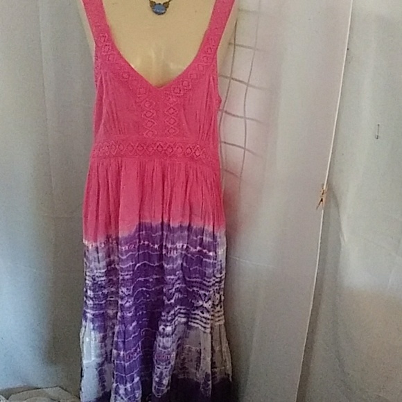 KRILL Pink tie dye Sundress - Picture 1 of 6